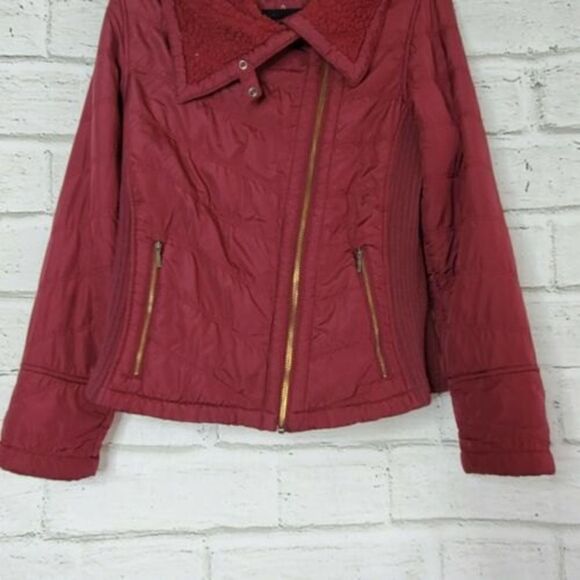 PRANA Diva Jacket Sherpa Fleece Full Zip Water Resistant coat Plum Purple Large - Picture 7 of 9
